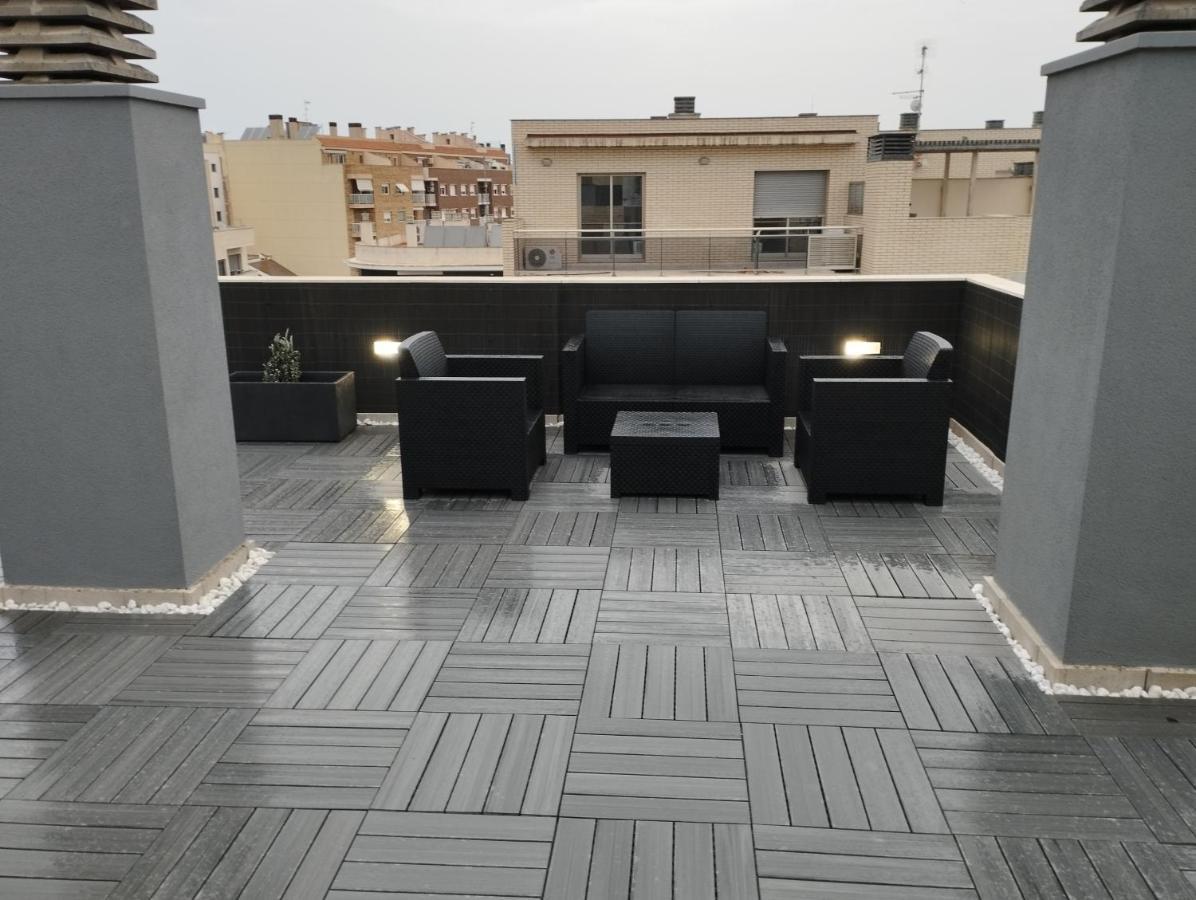 Апартаменти Atico Con Hidromasaje, Terraza Y Piscina En Ebrehogar Ампоста Екстер'єр фото